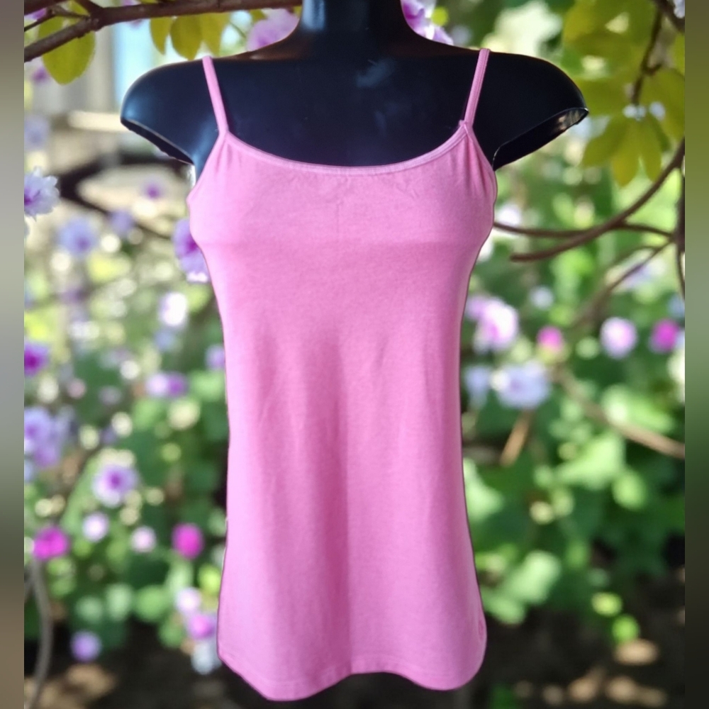 Aeropostale Favorite Cami Vintage Pink Camisole Tank Top With Bralette